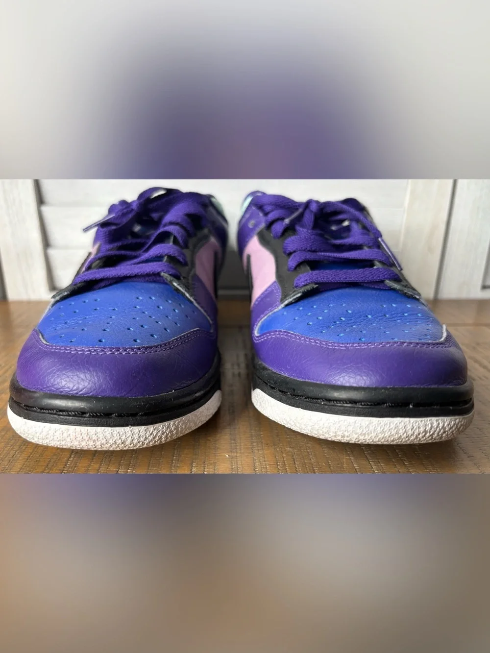 Nike Dunk Low By You Custom Purple Black Mint Green Sneakers Women’s Size 5.5